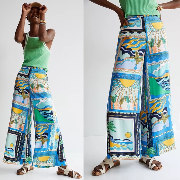 Anthropologie Pants - Anthropologie Maeve Sunshine Wide-Leg Pants